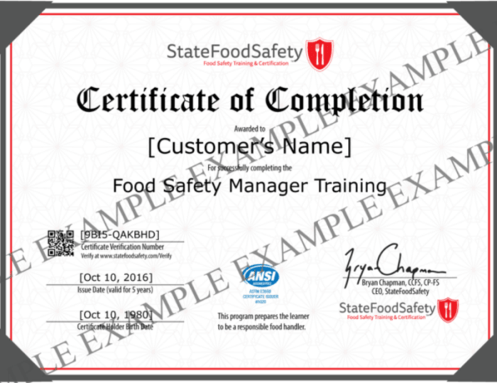 Nrfsp food safety manager exam answers