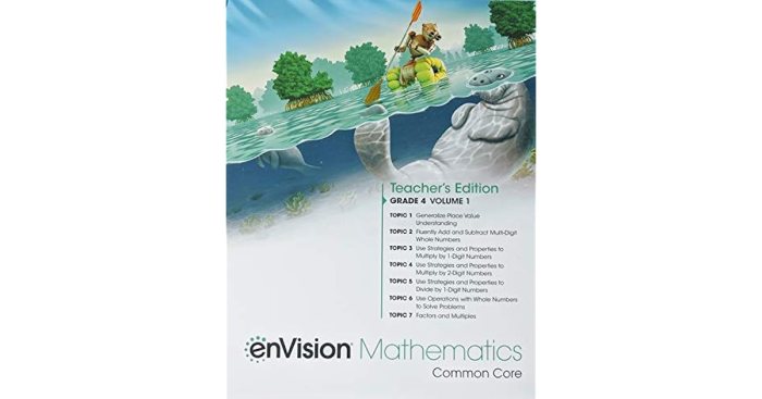 Envision mathematics common core volume 1