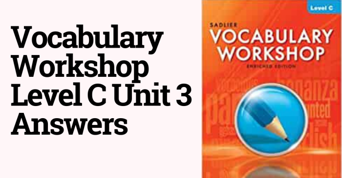 Vocabulary workshop level c unit 3