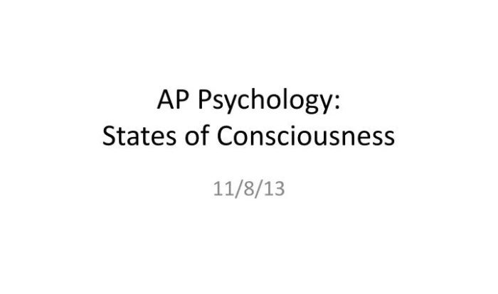 Ap psychology states of consciousness