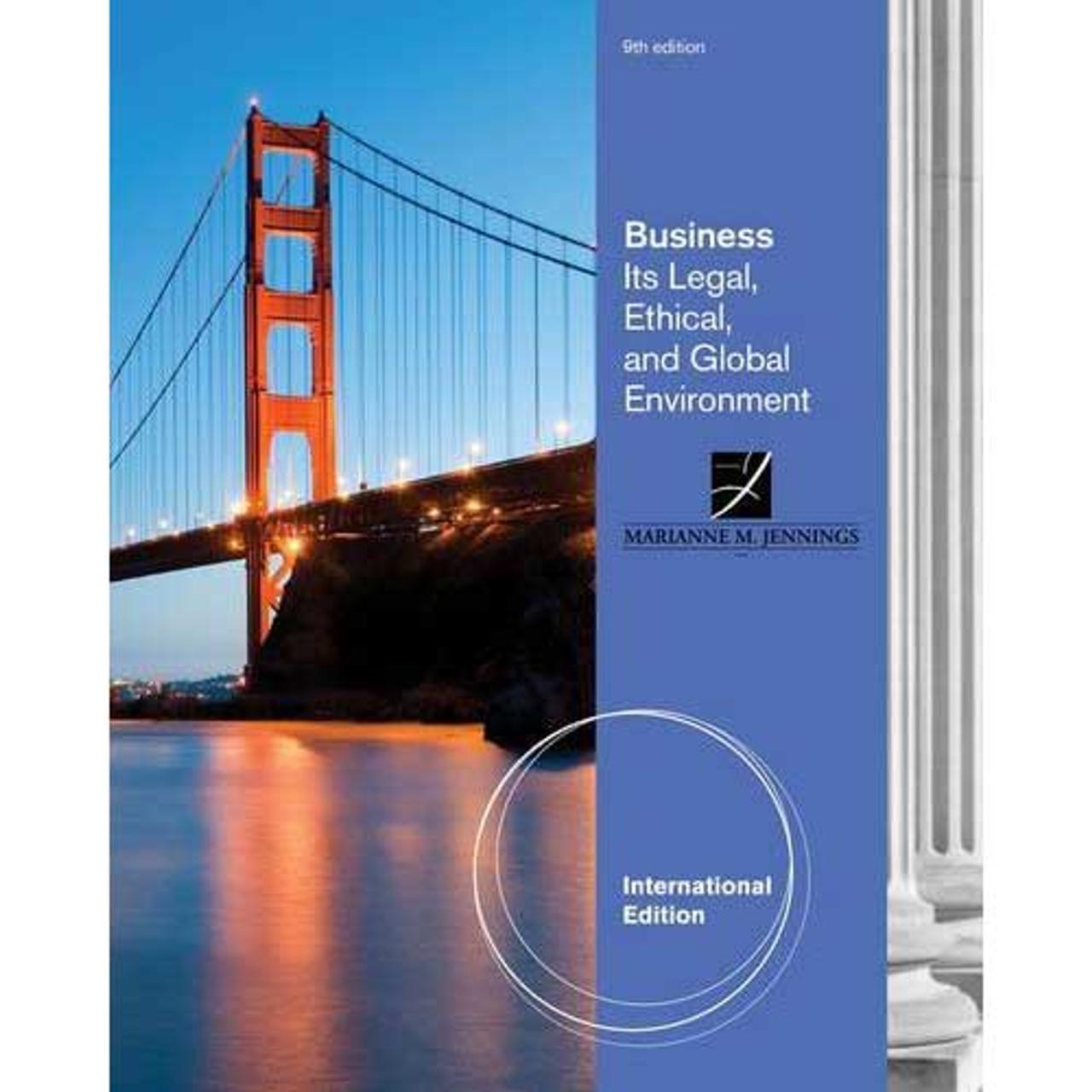 Business its legal ethical and global environment 12th edition